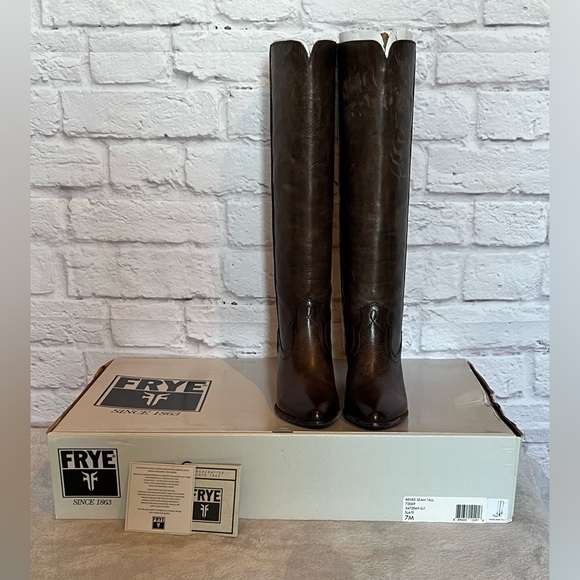 Frye Renee Seam Tall Pull On Boots - Picture 2 of 10